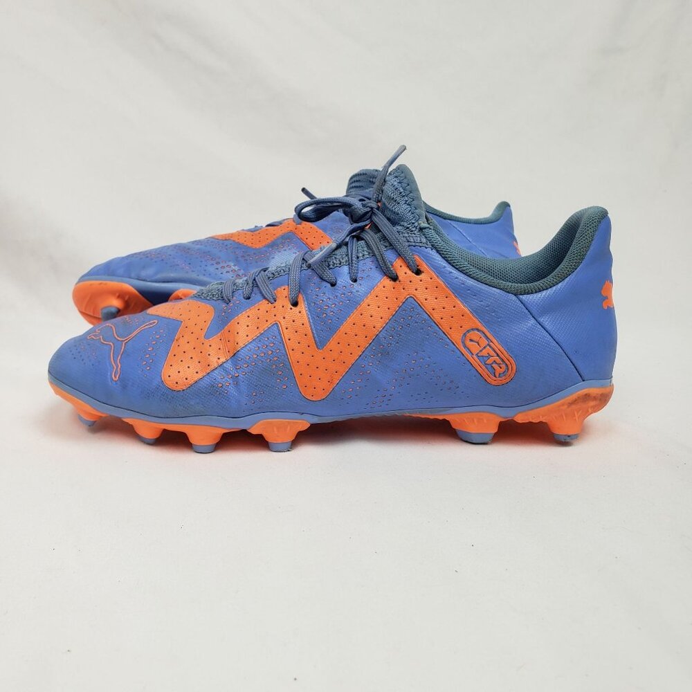 Puma Future Play FG/AG Sky Blue/Orange Girls Soccer Cleats Sz 4 EXCELLENT!!! - Picture 3 of 11